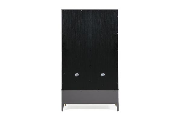 Ancelotti 2 door 2 drawer wardrobe Ebony