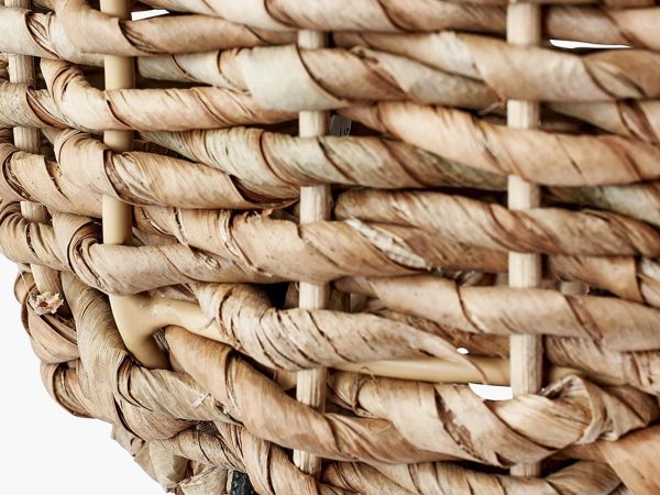 Acer Natural woven tall table lamp
