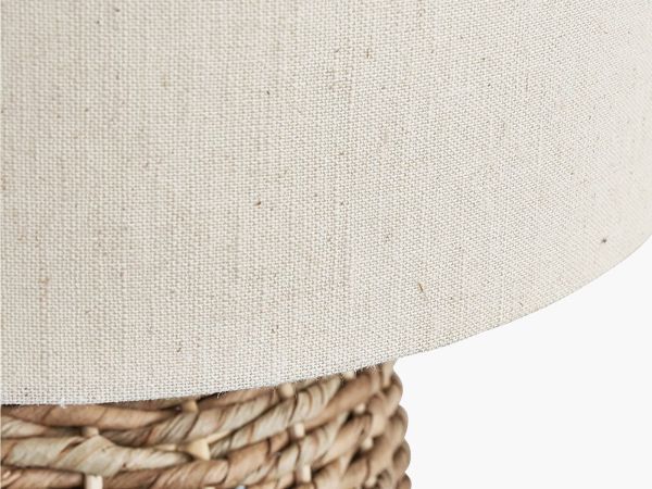 Acer Natural woven tall table lamp