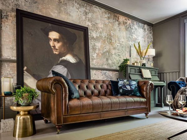 Bamburgh 4 seater sofa - type Special Leather