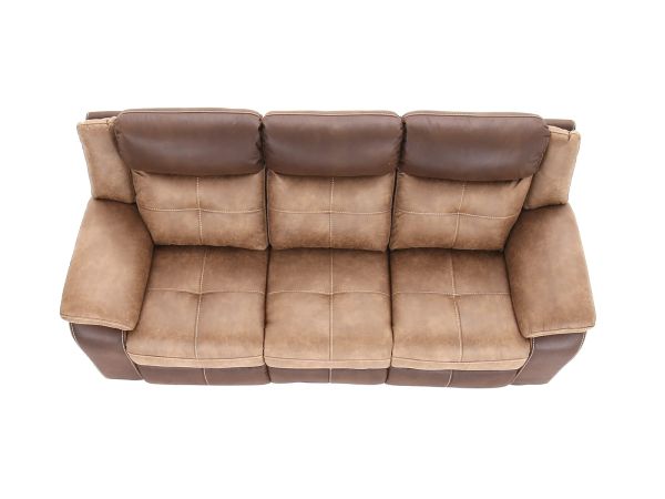 Bonita 3 seater (double manual recliners) - type Fabric