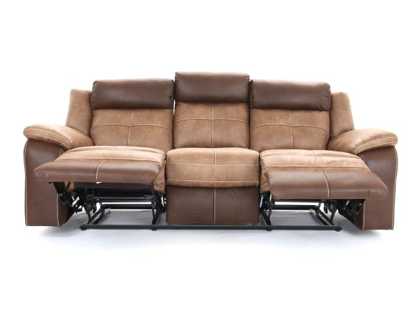 Bonita 3 seater (double manual recliners) - type Fabric