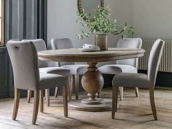 Bowden Round extending dining table