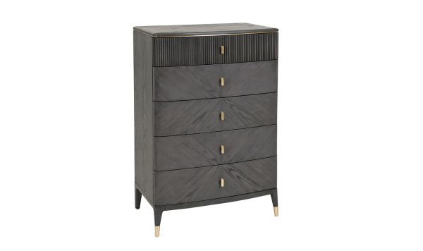 Ancelotti 5 drawer tall chest Ebony