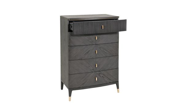 Ancelotti 5 drawer tall chest Ebony