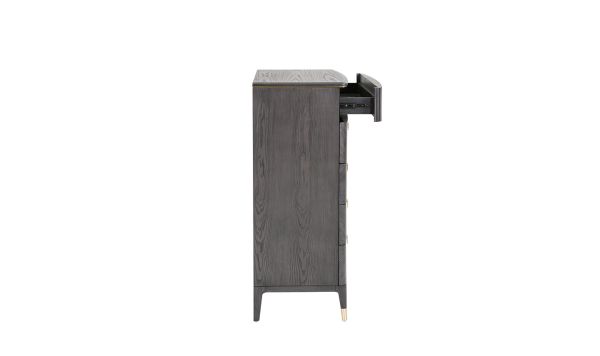 Ancelotti 5 drawer tall chest Ebony