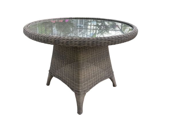 Eleanor 4 seater dining set (110cm) (natural)