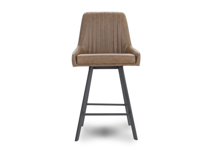 Lindsey Bar Stool (Antique Brown PU)