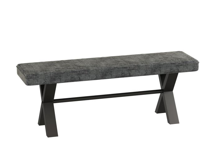 Flexa (Stone) Upholstered bench with back (180cm)