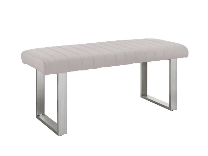 Hirsch Low bench (Light Grey PU)