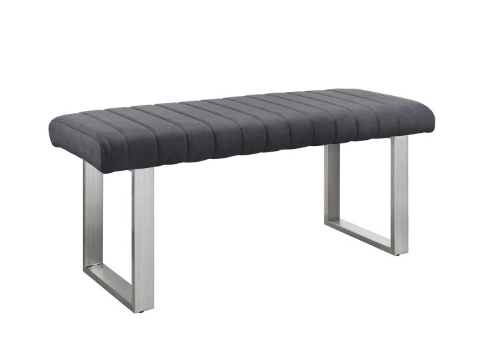 Hirsch Low bench (Dark Grey PU)