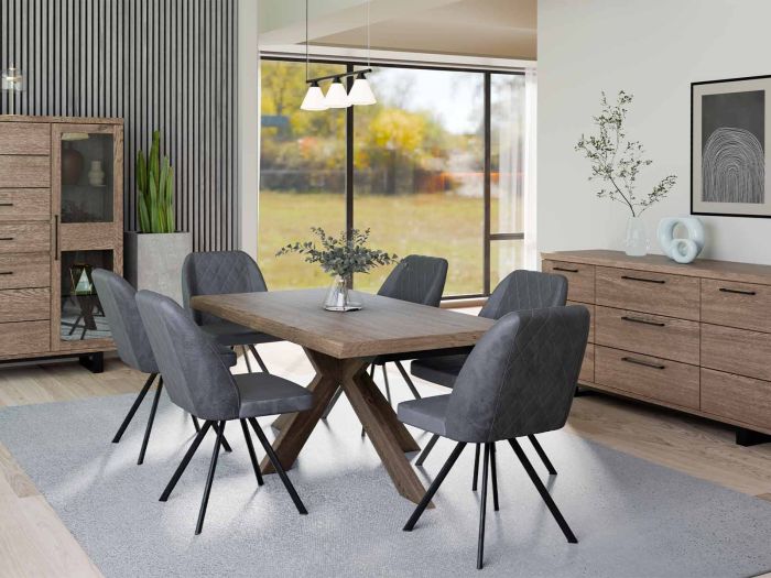 Chelmarsh Dining table (180cm) oak star base