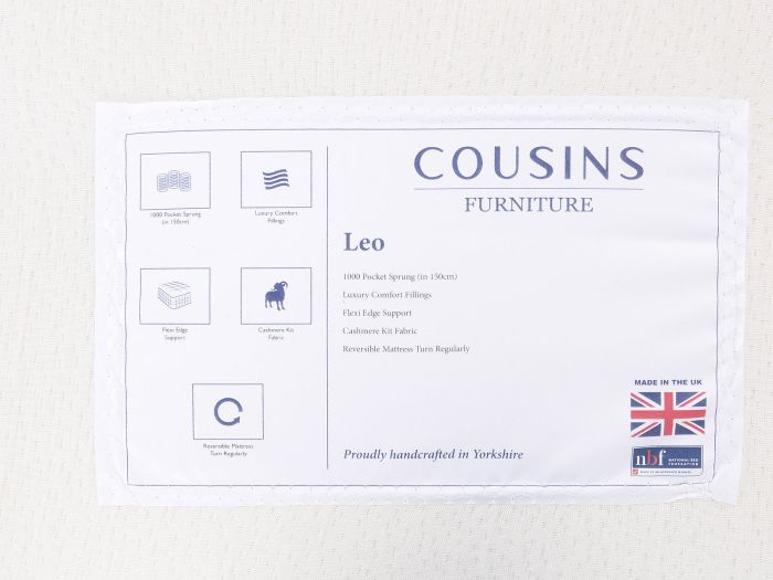 Leo Super king divan set with Regent headboard Fabric