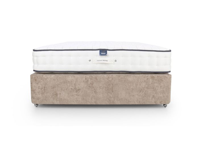 Backcare Supreme 1500 Super king boutique collection zip and link 2 standard drawer divan set