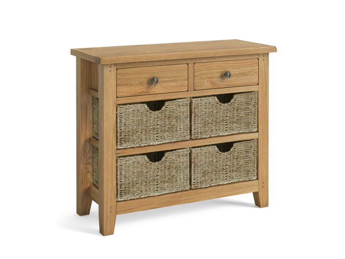 Mellion Console table with basket