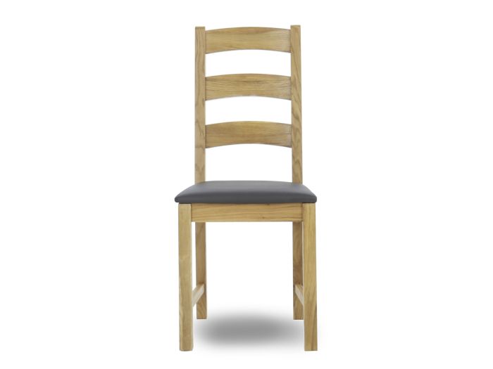Winchester Ladder back dining chair (brown pu)