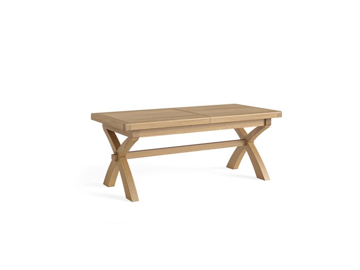 Alderminster Cross leg extending dining table