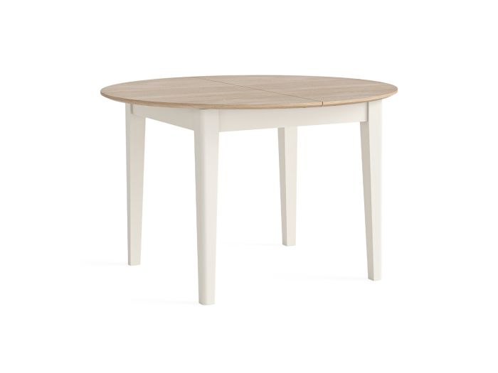 Wycombe Round extending dining table (120/155cm) (almond)