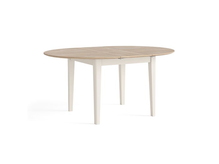 Wycombe Round extending dining table (120/155cm) (almond)