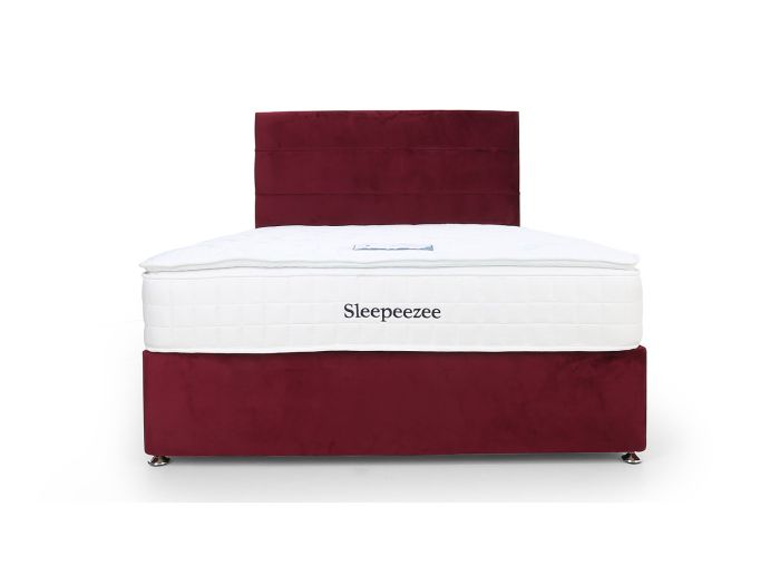 Cool Touch Superior 2000 Single 2 drawer divan set with Bluebell headboard