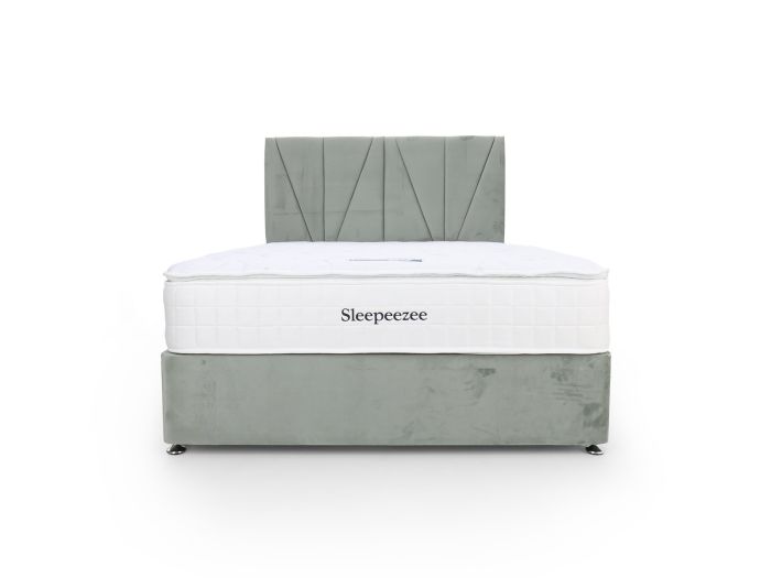 Cool Touch Superior 2000 Single 2 drawer divan set with Ivy headboard