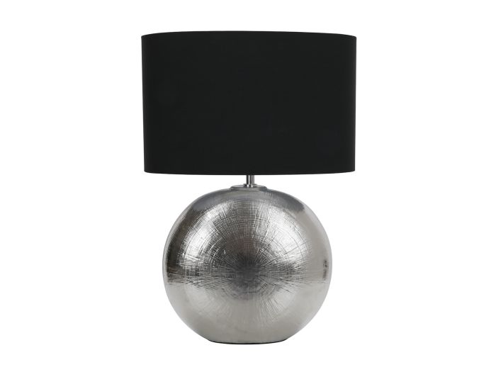 Caradon Silver ceramic table lamp
