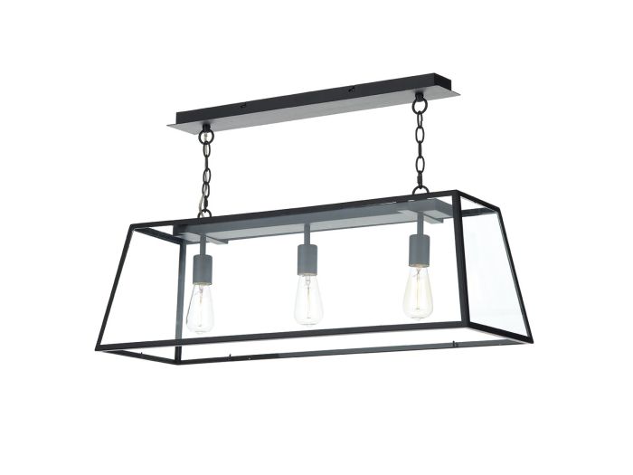 Academy 3 light bar pendant (black)
