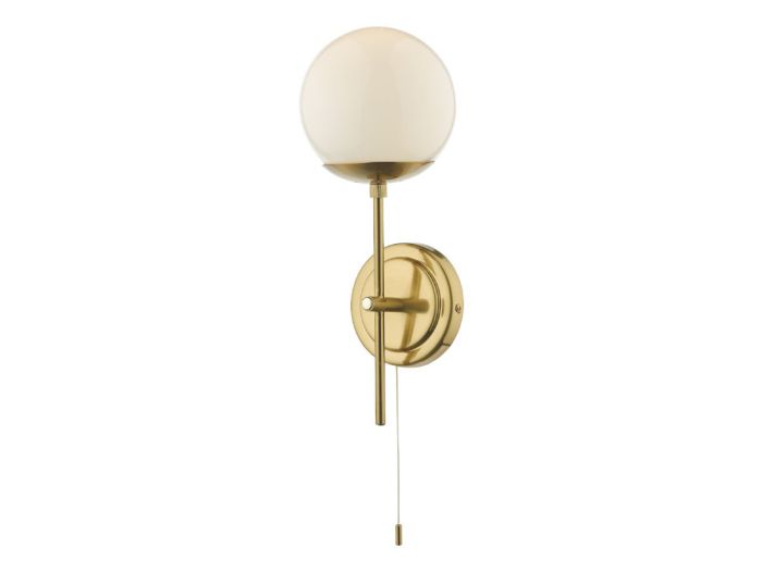 Bombazine Wall light (natural brass/glass shades)