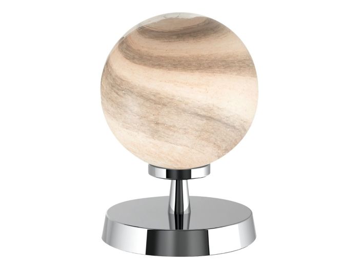 Esben Table lamp (touch) (matt black/smoked glass)