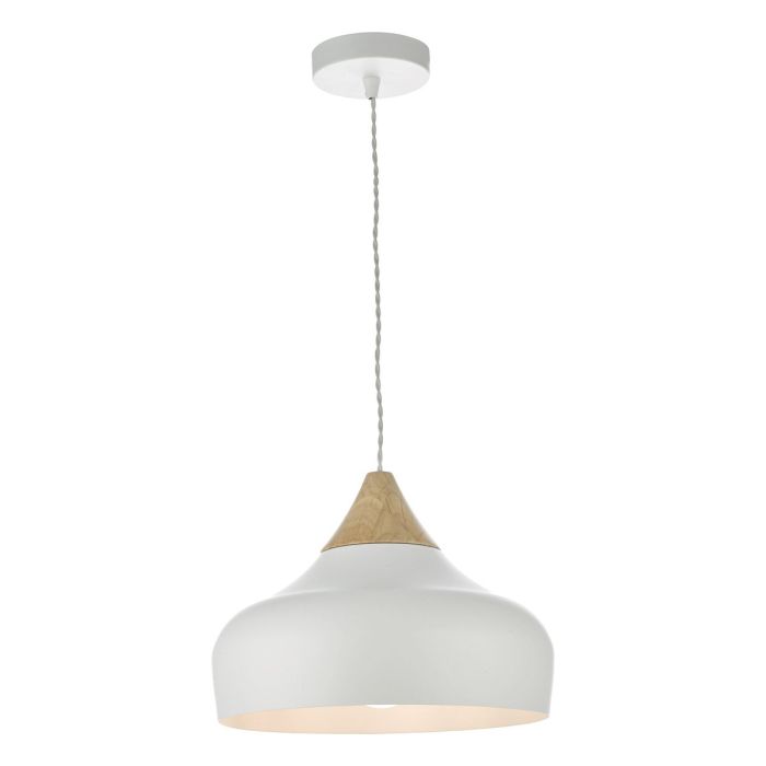 Gaucho 1 light pendant (white)