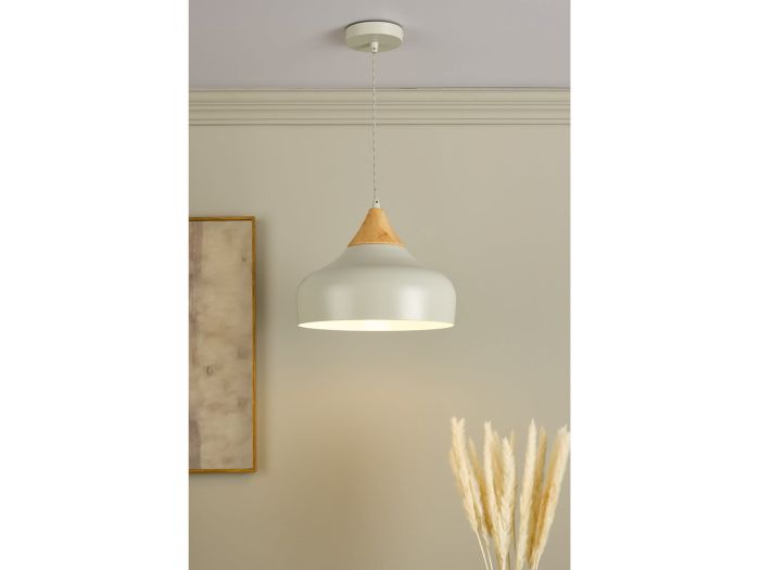 Gaucho 1 light pendant (grey)