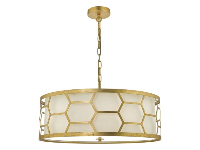 Honeycomb 4 light pendant