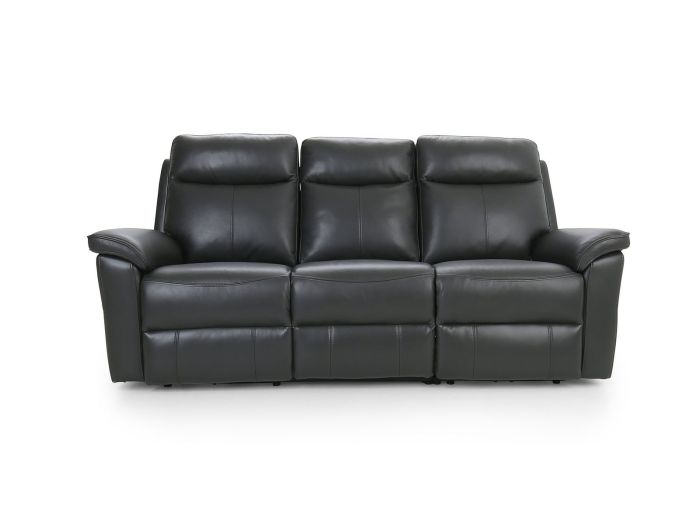 Regatta 3 seater (double power recliners + headrests) - type 35/leather look