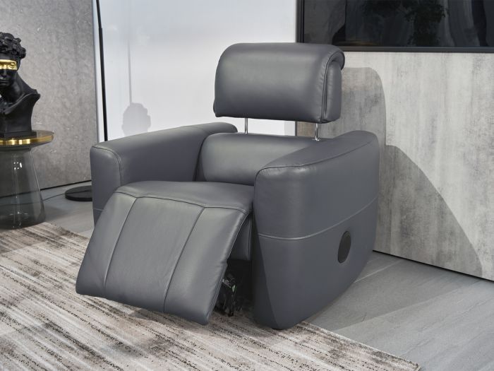 Cannes Power recliner (with powered headrest and bluetooth speaker) - type 60/S Leather