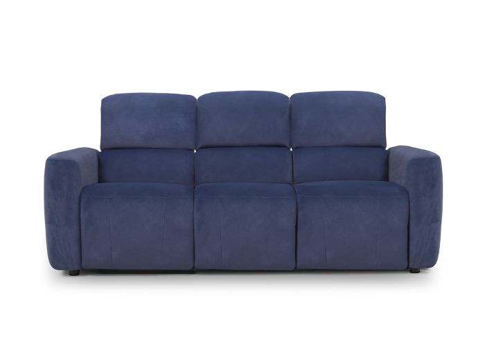 Cannes 3 seater (double power recliner + headrest) (with bluetooth speakers) - type F6 Fabric