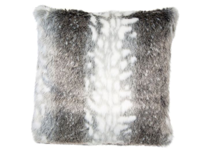 Cushions (New) Striped faux fur (50x50)