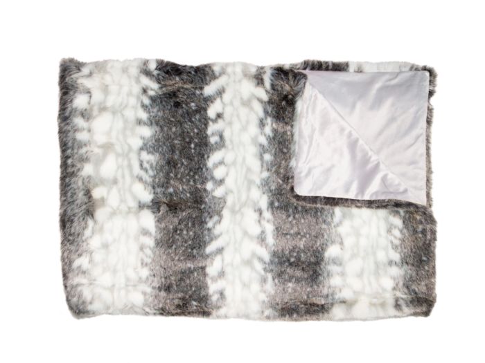 Throws Striped faux fur (150x200)