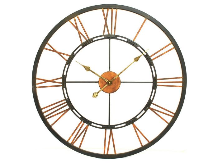 Metal Skeletal Wall Clock (Large)