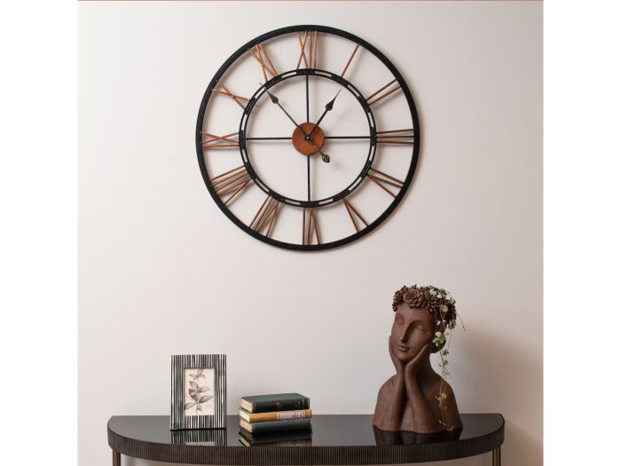 Metal Skeletal Wall Clock (Large)