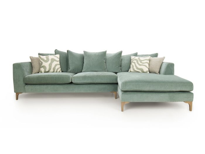 Leon Large chaise sofa (rhf chaise ) (pillow back) - type C