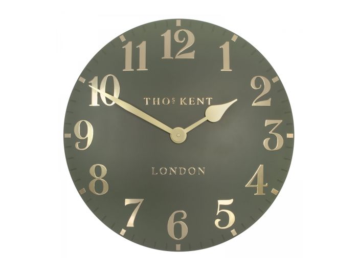 Clocks 20 Arabic Wall Clock Lichen Green