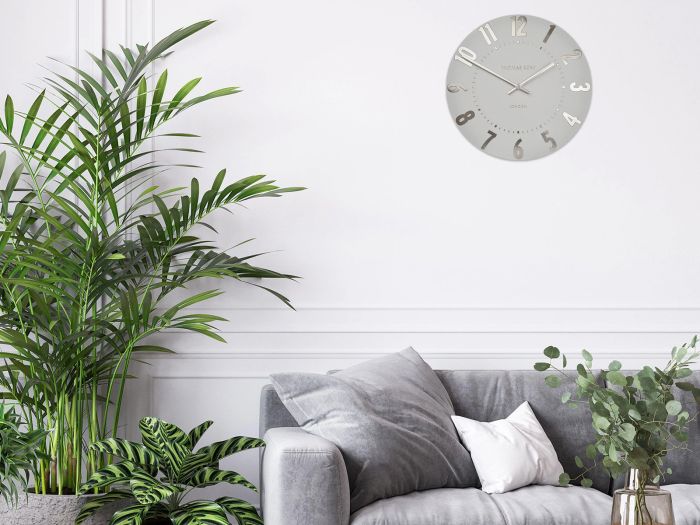 Clocks 20 Mulberry Wall Clock Silver Cloud