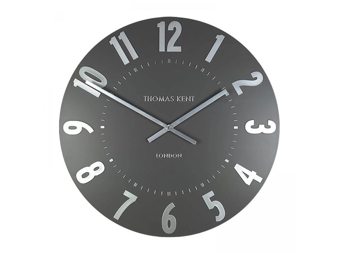 Clocks 20 Mulberry Wall Clock Graphite Silver
