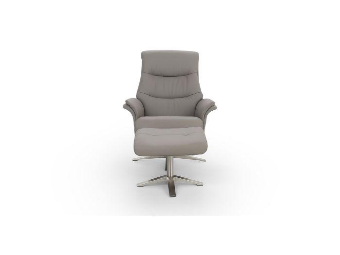 San Remo Swivel recliner and stool (Leather)