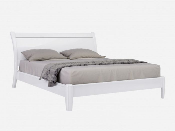 Cameo King Size Bedstead (White)