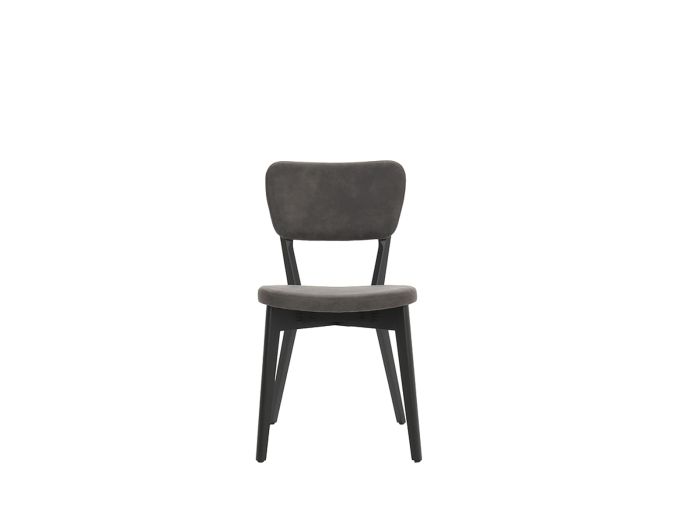 Wentworth Upholstered back dining chair (dark grey fabric) (Peppercorn)