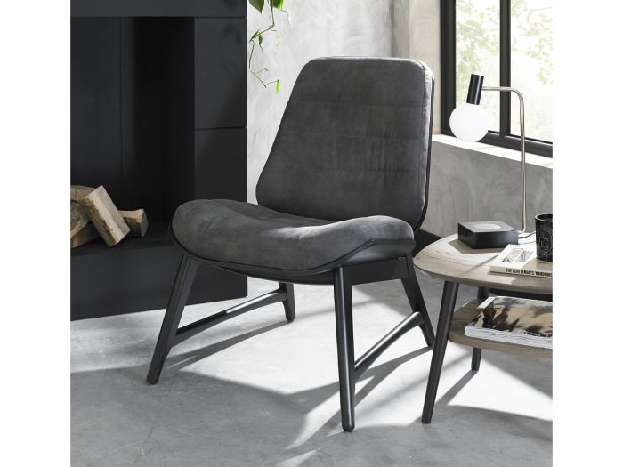 Wentworth Upholstered casual chair (dark grey fabric) (Peppercorn)