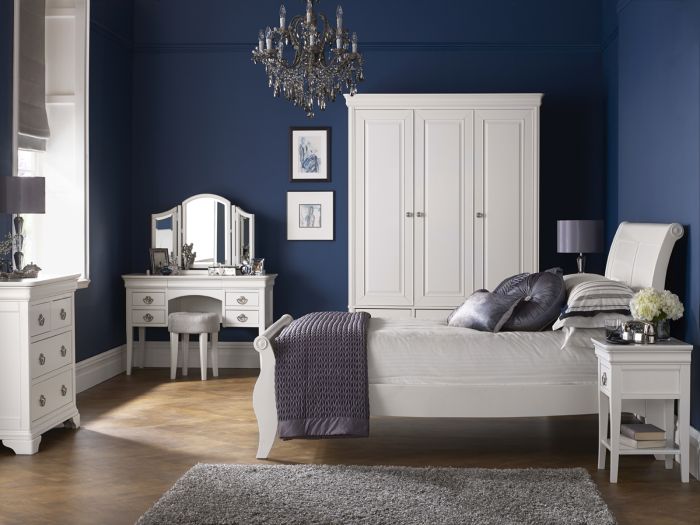 Kent Bedroom (White) Double bedstead