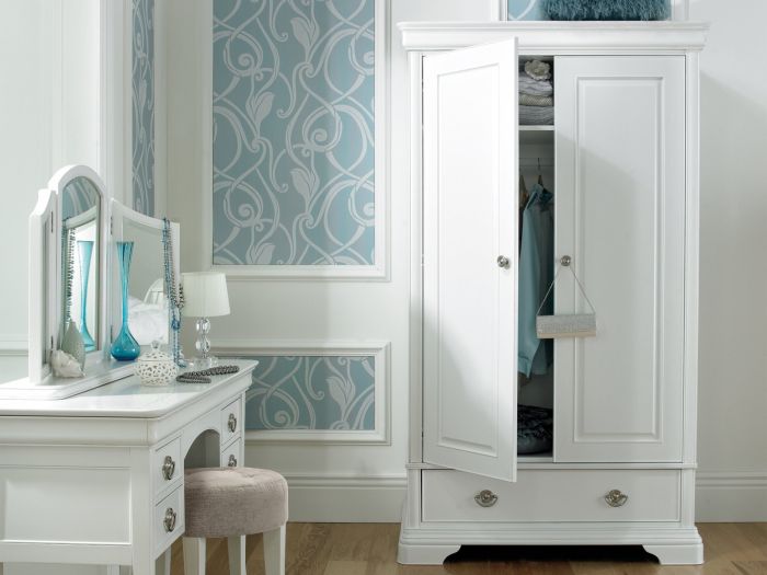 Kent Bedroom (White) Double wardrobe