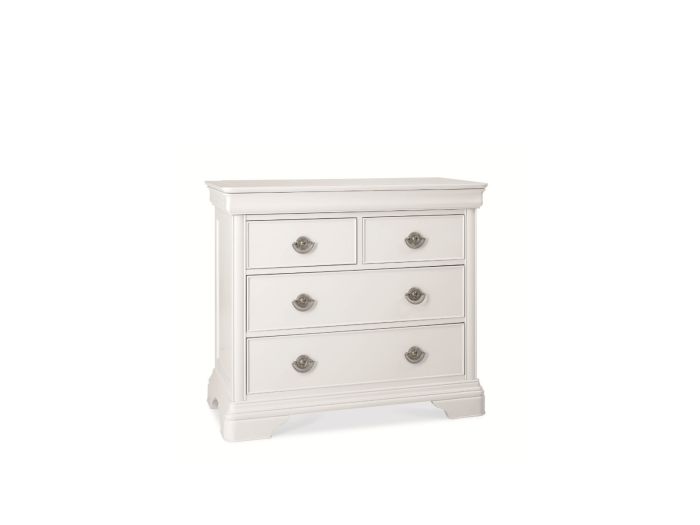Kent Bedroom (White) 2 + 2 drawer chest
